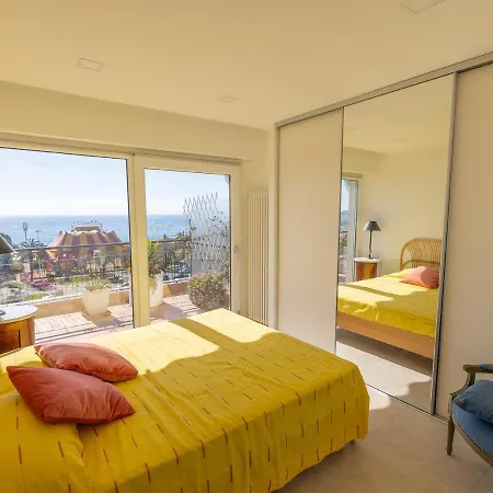 Magnifique 3p Climatise En Dernier Etage Avec Terrasse Face Mer, Proche Centre - Fr-1-196-326 * مينتون